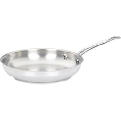 Cuisinart Chef's Classic 722-24 Frying Pan - 10" Diameter Skillet - Stainless Steel, Aluminum Base, Stainless Steel Handle - Dishwasher Safe