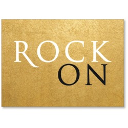 Viabella Congratulations Greeting Card With Envelope, Rock On, 5" x 7"