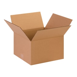 Partners Brand Corrugated Boxes, 13" x 13" x 8", Kraft, Pack Of 25