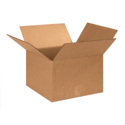 Partners Brand Corrugated Boxes, 13" x 13" x 9", Kraft, Pack Of 25