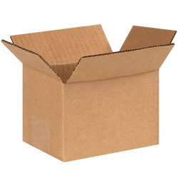 Partners Brand Corrugated Boxes, 6" x 4" x 4", Kraft, Pack Of 25