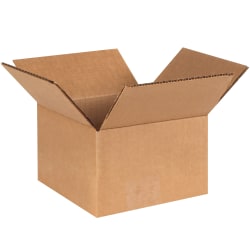 Office Depot® Brand Corrugated Cartons, 6" x 6" x 4", Kraft, Pack Of 25