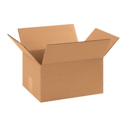 Partners Brand Corrugated Boxes, 11 1/4" x 8 3/4" x 6", Kraft, Pack Of 25