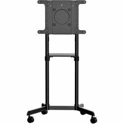 StarTech.com Mobile TV Cart, Portable Rolling TV Stand for 37-70" VESA Display (154lb/70kg) - Mobile TV Stand w/ Casters - Cart - for flat panel - steel - screen size: 37"-70"