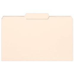 Smead® Selected Tab Position Manila File Folders, Legal Size, 1/3 Cut, Position 2, Pack Of 100