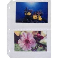 C-Line Photo Holders For Three-Ring Binders, 4" x 6", Box Of 50