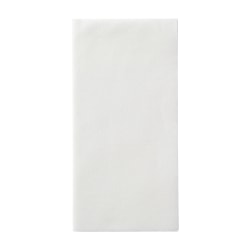 Linen-Like 1-Ply Napkins, 8-1/2" x 4-1/4", White, Case Of 300 Napkins