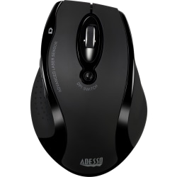 Adesso® iMouse G25 Wireless RF Ergonomic Laser Mouse, Black
