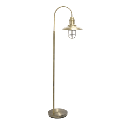 Lalia Home Modern Farmhouse Floor Lamp, 63-1/2"H, Antique Brass