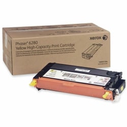 Xerox® 6280 Yellow High Yield Toner Cartridge, 106R01394