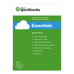Intuit® QuickBooks® Online Essentials 2019, For PC/Mac®, 1-Year Subscription, Download
