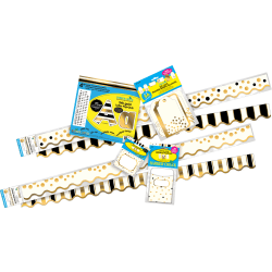 Barker Creek Classroom Décor Set, 24K Gold Foil, Pre-K To College