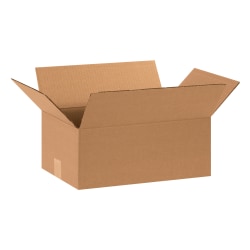 Partners Brand Corrugated Boxes, 15" x 10" x 6", Kraft, Pack Of 25