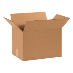 Partners Brand Corrugated Boxes, 15" x 10" x 10", Kraft, Pack Of 25