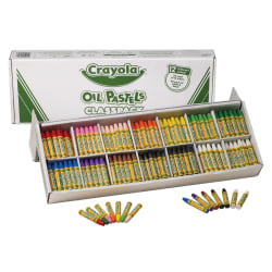 Crayola Oil Pastels Classpack, Assorted Colors, Set Of 336 Pastels