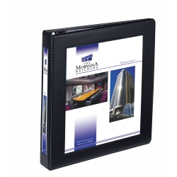 Avery® Heavy-Duty Framed View 3-Ring Binder, 1" One Touch EZD® Rings, Black, 1 Binder