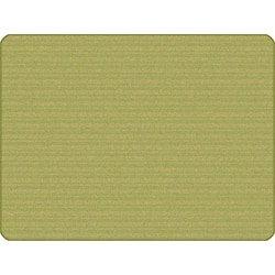 Carpets for Kids® KIDSoft™ Subtle Stripes Solid Tonal Rug, 6'x9', Green/Tan