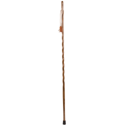 Brazos Walking Sticks™ Twisted Oak Wood Walking Stick, 58", Brown