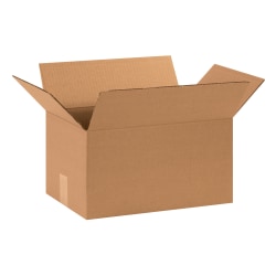 Partners Brand Corrugated Boxes, 15" x 15" x 8", Kraft, Pack Of 25
