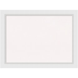 Amanti Art Cork Bulletin Board, 32" x 24", White, Blanco White Wood Frame