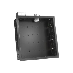 Chief Proximity Large In-Wall Storage Box for Flat Panel Displays - Black - Storage box - for audio/video components - black - in-wall mounted - for Fusion MTM3029, MTM3241; Large FUSION Portrait Tilt Wall Mount LTMPU; Thinstall TS525