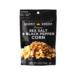 Gourmet Kingdom Corn Snacks, Sea Salt And Black Pepper