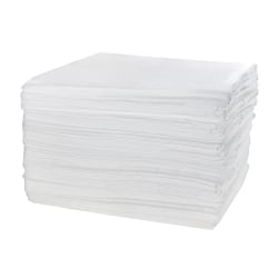 Hospeco TaskBrand® Oil Only Sorbent Pads, 15" x 18", Gray, Pack Of 200 Pads