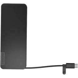 Lenovo USB-C Slim Travel Dock - for Notebook/Monitor - Charging Capability - Memory Card Reader - SD - 4X11N40213