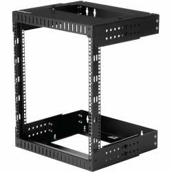 StarTech.com 12U Wallmount Server Rack- Equipment rack - 12 - 20 in. Depth - Mount your server or networking equipment to the wall, using this adjustable 12U open frame rack - Easy installation with mounting points positioned 12 and 16 in. apart to match