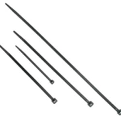 C2G Releasable/Reusable Cable Ties - Cable tie - black - 1 ft (pack of 50)