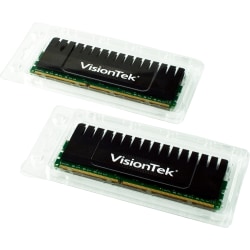 VisionTek 2 x 4GB PC3-12800 DDR3 1600MHz 240-pin DIMM Memory Module - For Desktop PC - 8 GB (2 x 4GB) - DDR3-1600/PC3-12800 DDR3 SDRAM - 1600 MHz - CL9 - 1.65 V - 240-pin - DIMM - Lifetime Warranty
