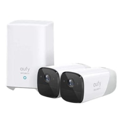 Eufy eufyCam 2 - Network surveillance camera - outdoor, indoor - weatherproof - color (Day&Night) - 2048 x 1080 - 1080p - audio - wireless - Wi-Fi - with Eufy HomeBase 2 (pack of 2)