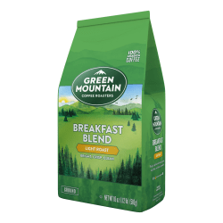 Green Mountain Coffee® Ground Coffee, Breakfast Blend, 18 Oz Per Bag