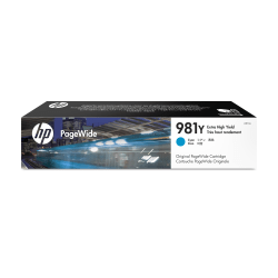 HP 981Y PageWide Cyan Extra-High-Yield Cartridge, L0R13A