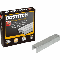 Stanley Bostitch® Heavy-Duty Premium Staples, 1/2", Box Of 1000