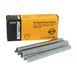 Stanley Bostitch® B8 PowerCrown™ Premium Staples, 1/4", Box Of 5000