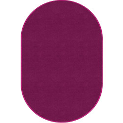 Flagship Carpets Americolors Rug, Oval, 7' 6" x 12', Cranberry
