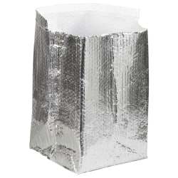 Partners Brand Insulated Box Liners, 12"H x 12"W x 12"D, Silver, Case Of 25