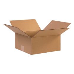 Partners Brand Corrugated Boxes, 12 1/2" x 12 1/2" x 6", Kraft, Pack Of 25