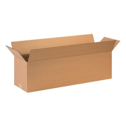 Partners Brand Long Corrugated Boxes, 28" x 8" x 8", Kraft, Pack Of 25