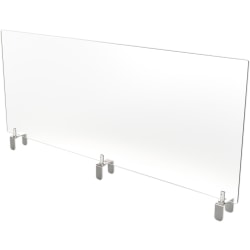 Ghent Partition Extender, 18"H x 59"W, Frosted