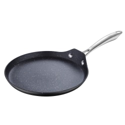 Masterpro Vital Aluminum Non-Stick Griddle Pan, 9-1/2", Black