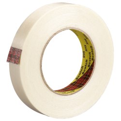 3M® 898 Strapping Tape, 1/2" x 60 Yd., Clear, Case Of 72