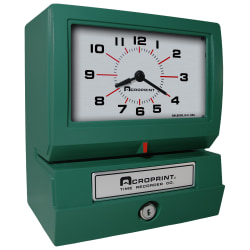 Acroprint Model 150 QR4 Time Clock, 13"H x 11"W x 9"D, Green