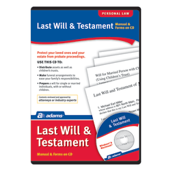 Adams® Last Will And Testament, For PC And Apple® Mac®, Traditional Disc