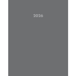 2026 Willow Creek Press Monthly Booklet Planner, 7-1/2" x 9-1/2", Basic Gray, January To December, 57858