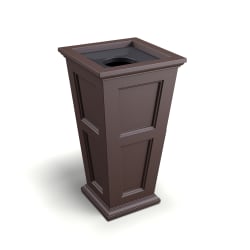 Mayne Fairfield Polyethylene Waste Bin, 24 Gallon, Espresso