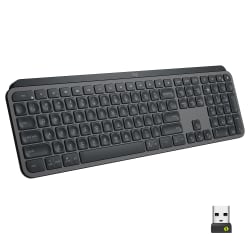 Logitech MX Keys Wireless Illuminated Keyboard for Business, Quiet Perfect-Stroke Keys, Logi Bolt Technology - 920010116