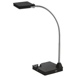 Realspace® LED Docking Lamp, Adjustable Height, 13-2/5"H, Black