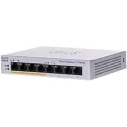Cisco 110 CBS110-8PP-D Ethernet Switch - 8 Ports - 2 Layer Supported - 5.29 W Power Consumption - 32 W PoE Budget - Twisted Pair - PoE Ports - Desktop, Wall Mountable, Rack-mountable - Lifetime Limited Warranty